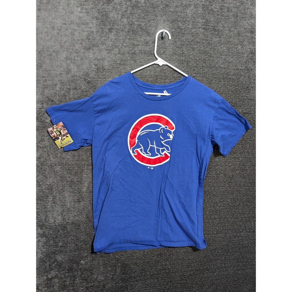Fanatics Chicago Cubs MLB T-Shirt Royal Blue Mens XL Short Sleeve Logo Tee